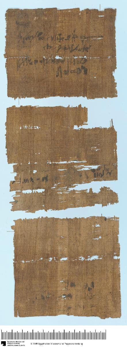 Demotischer Papyrus, Hochformat-Brief, Bitte um Antwort wegen Reise nach Philae