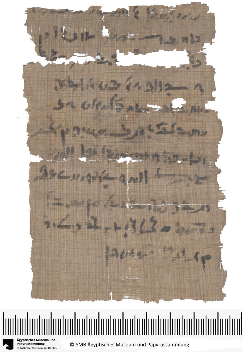 Demotischer Papyrus, Hochformatbrief