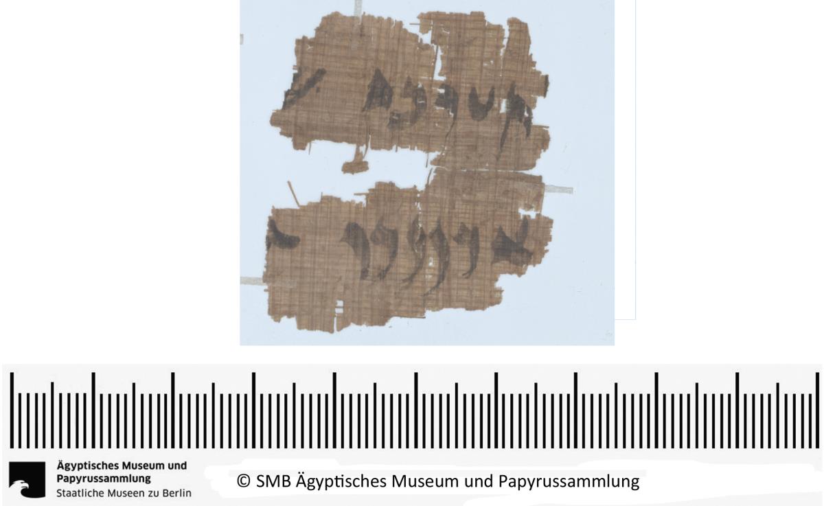 Aramäischer Papyrus, aramäische Version der Behistun‚ Inschrift Dareios’ I., Fragment