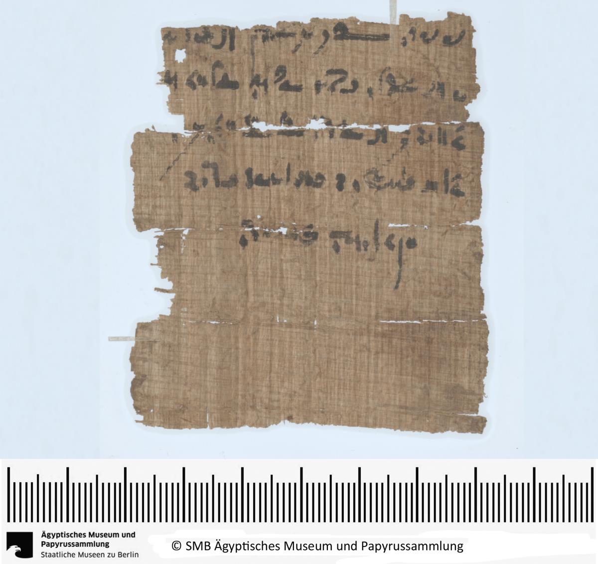 Demotischer Papyrus, Hochformatbrief