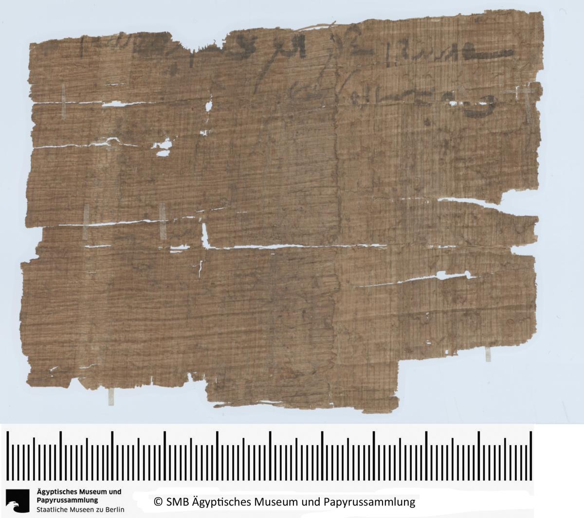 Demotischer Papyrus, Hochformatbrief