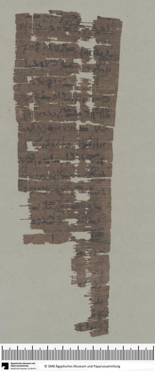 Demotischer Papyrus, Hochformatbrief
