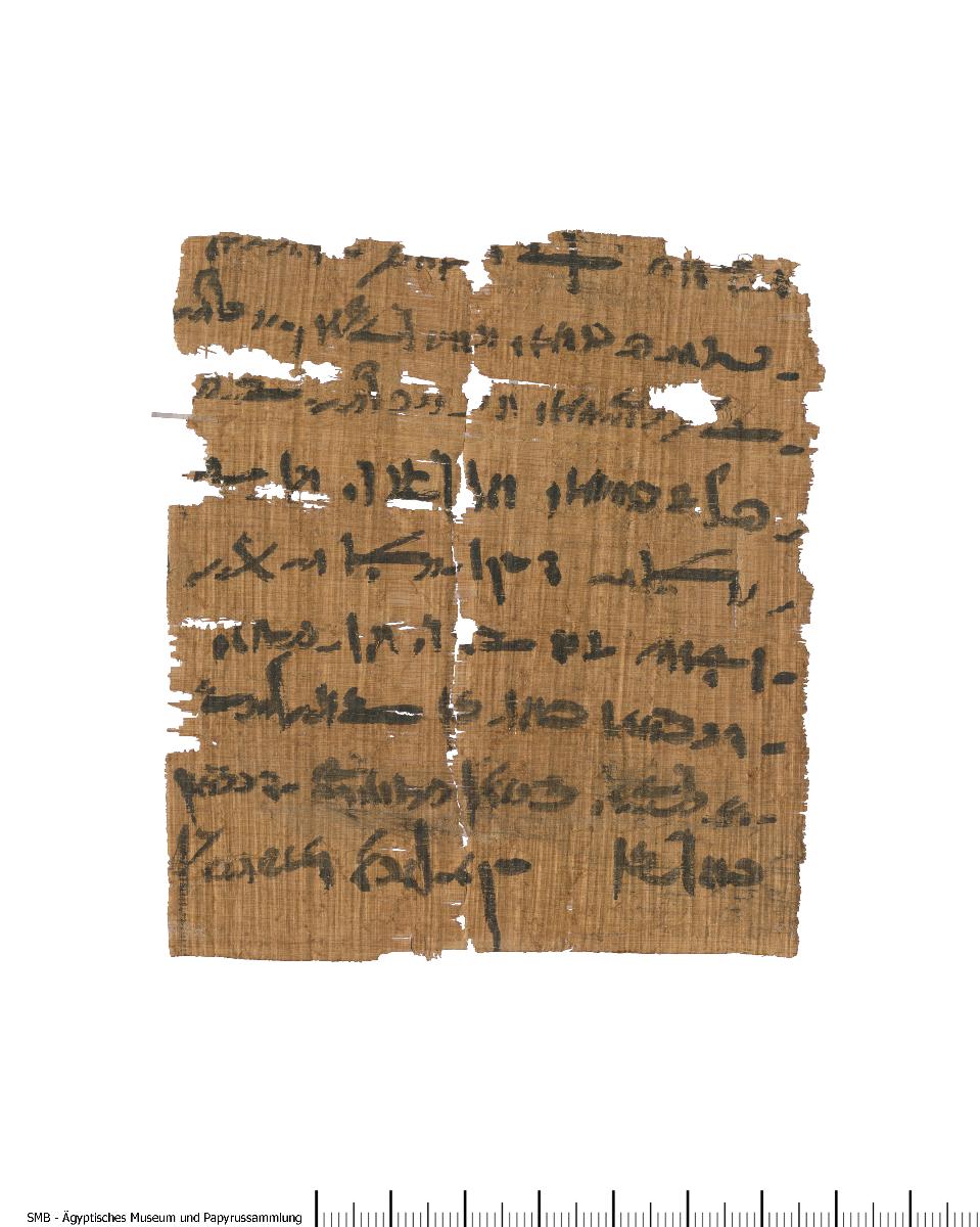 Demotischer Papyrus, Hochformatbrief
