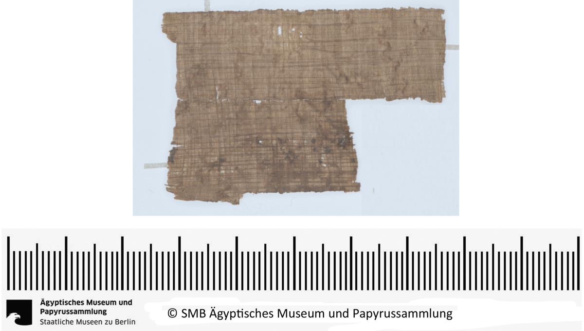 Aramäischer Papyrus, aramäische Version der Behistun‚ Inschrift Dareios’ I., Fragment