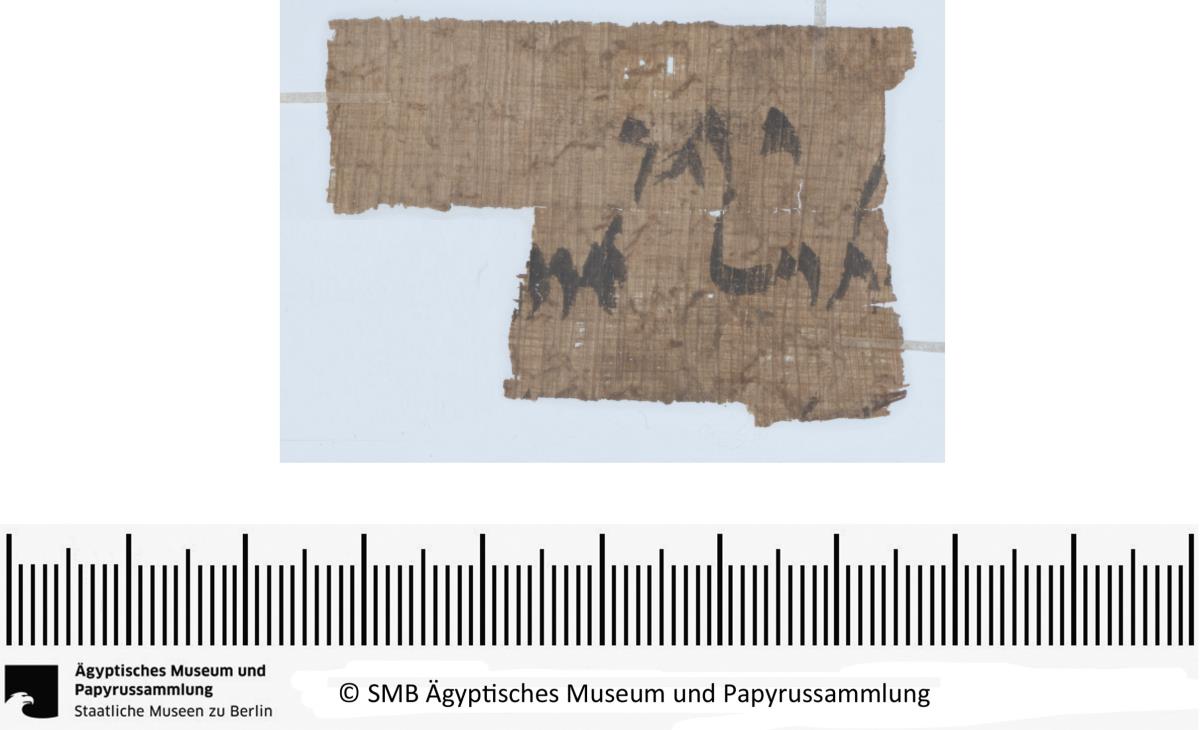 Aramäischer Papyrus, aramäische Version der Behistun‚ Inschrift Dareios’ I., Fragment