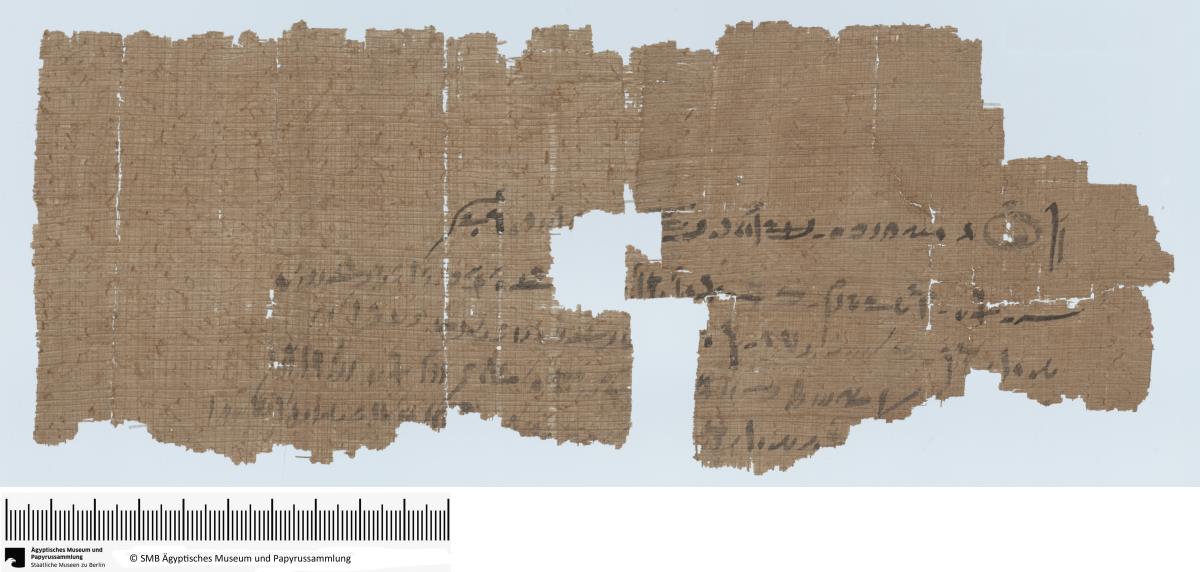 Demotischer Papyrus, Quittung