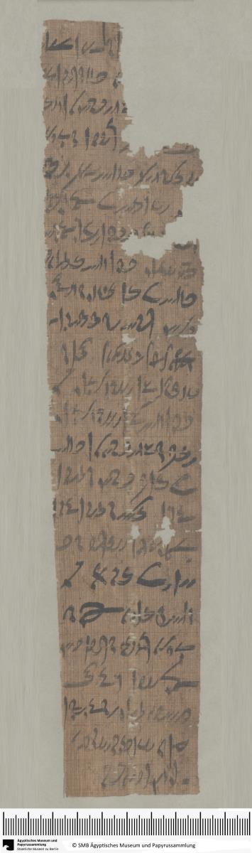 Demotischer Papyrus, Hochformatbrief (Korrespondenz Pa-udja-emtues), Ankündigung einer Bestrafung