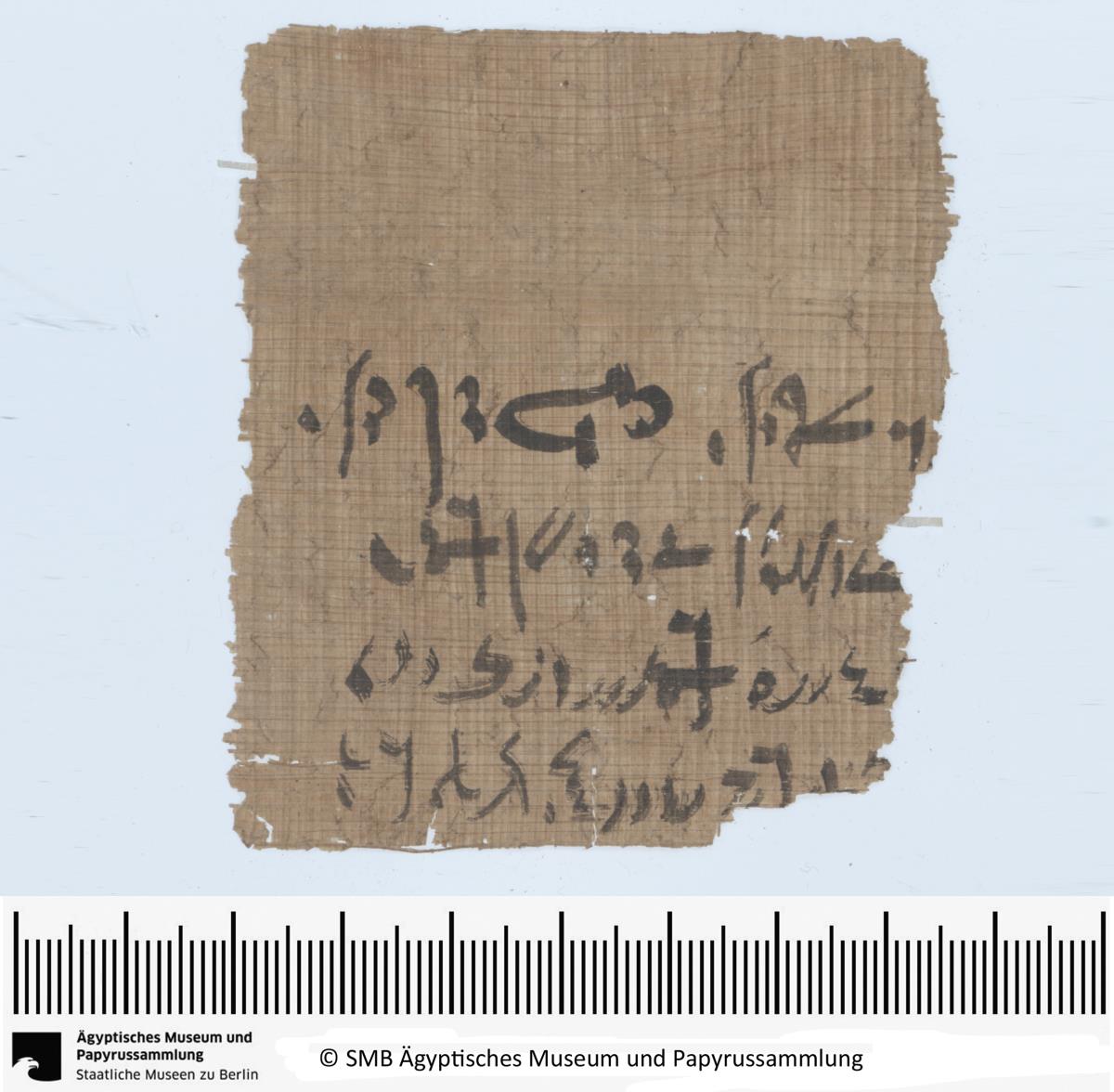 Demotischer Papyrus, Hochformatbrief