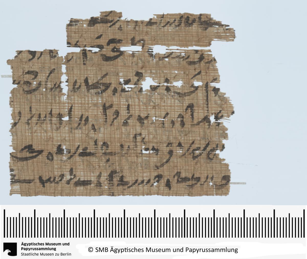 Demotischer Papyrus, Querformatbrief
