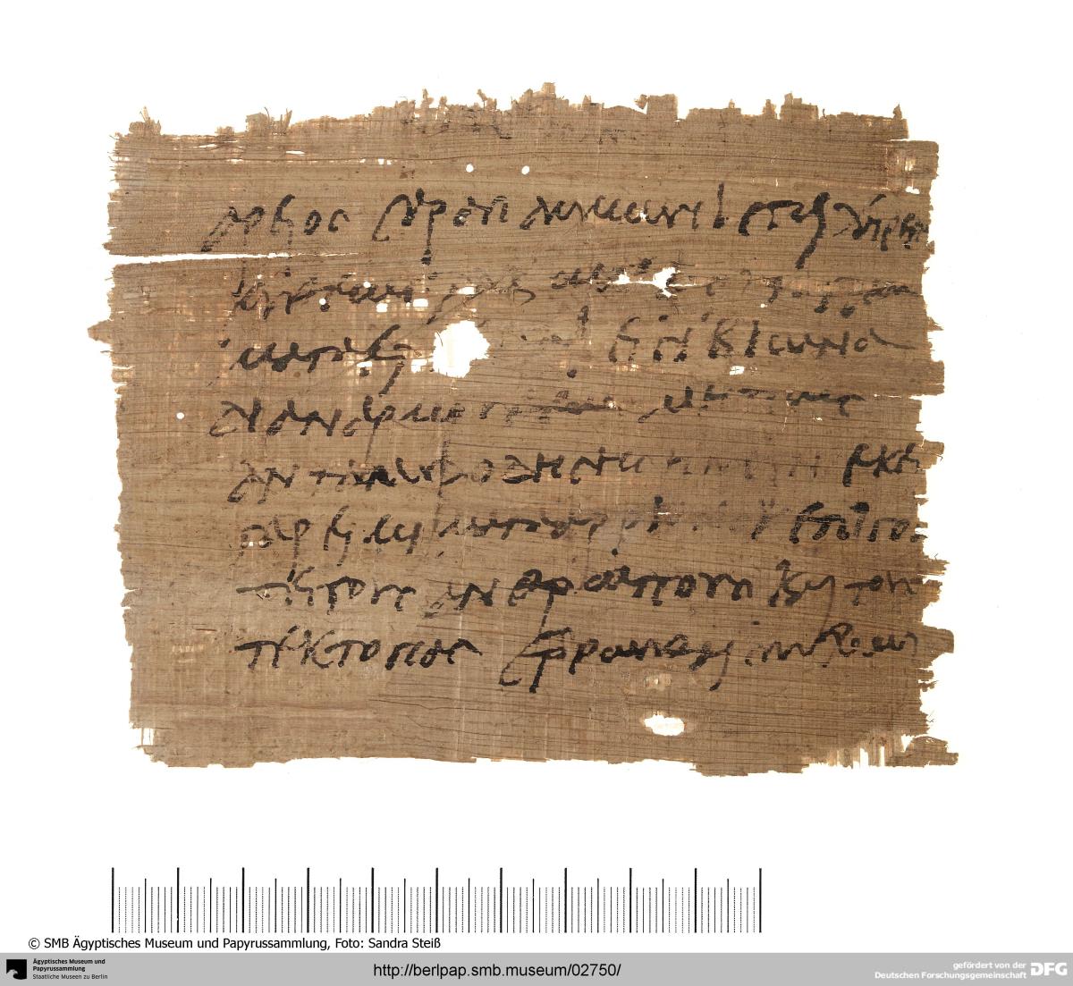 R: Philosophischer Traktat mit platonischen Zitaten / V: Privatbrief