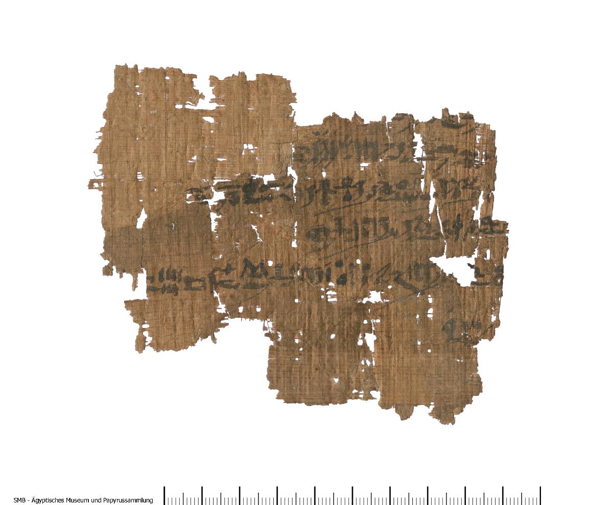 Späthieratischer Papyrus mit einem Text über Mineralien und ihre Herkunft sowie eventuell noch andere Naturgegenstände