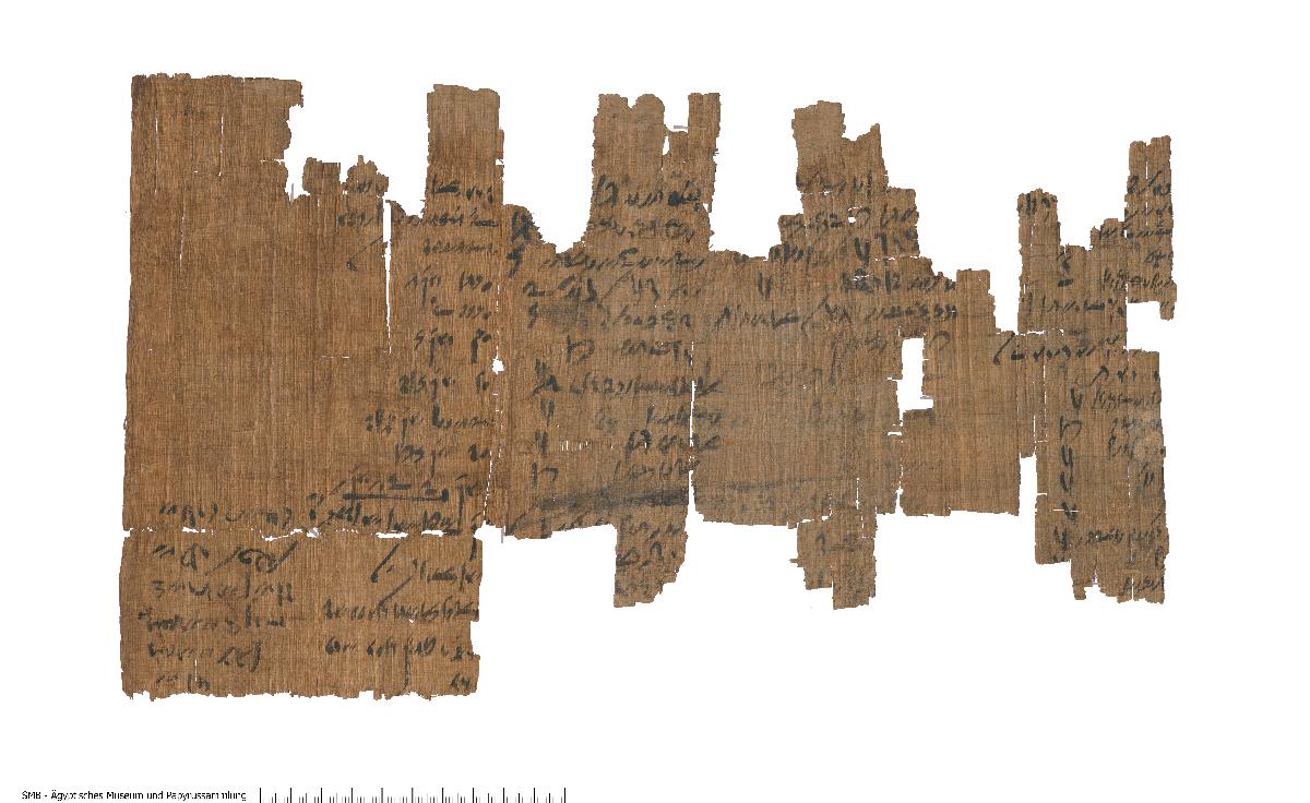 Demotischer Papyrus, Abrechnung über Lieferung von Getreide und Broten