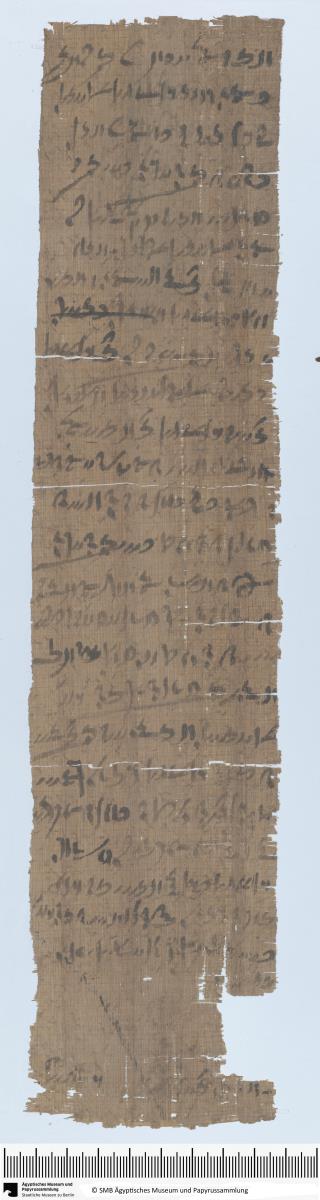 Demotischer Papyrus, Hochformatbrief, Streitigkeiten bei Austeilung von Weizen
