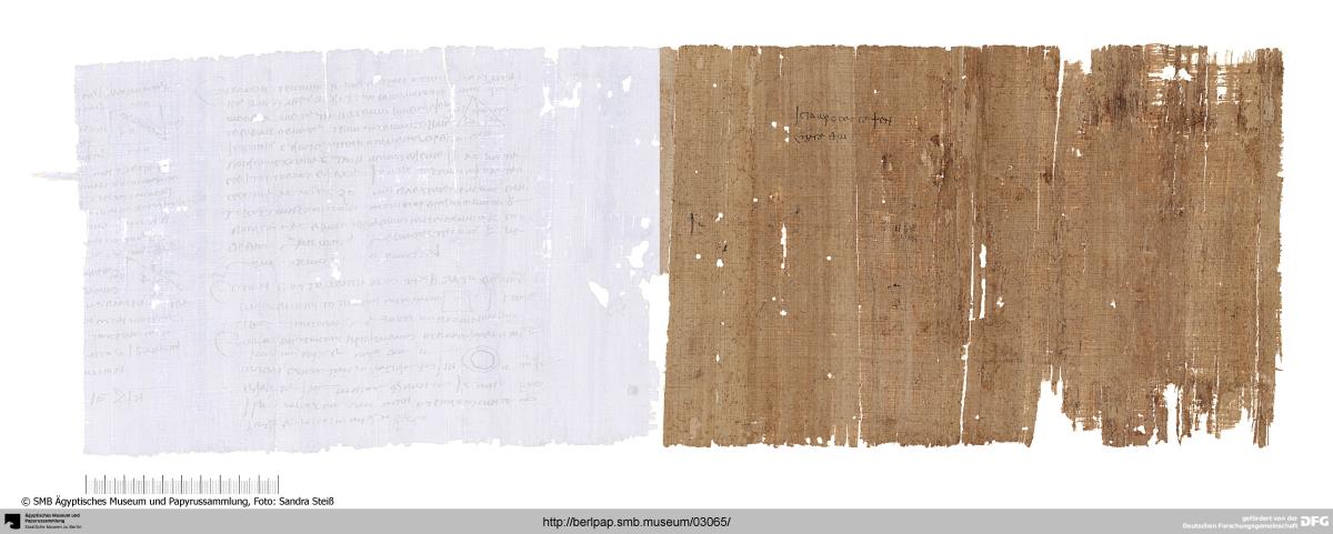 P. 11529 R + P. 16015: Liste der Bodenflächen verschiedener οὐσίαι im Arsinoites und Abrechnung über Weizenlieferungen / P. 11529 V: Mathematische Aufgaben, Schultext