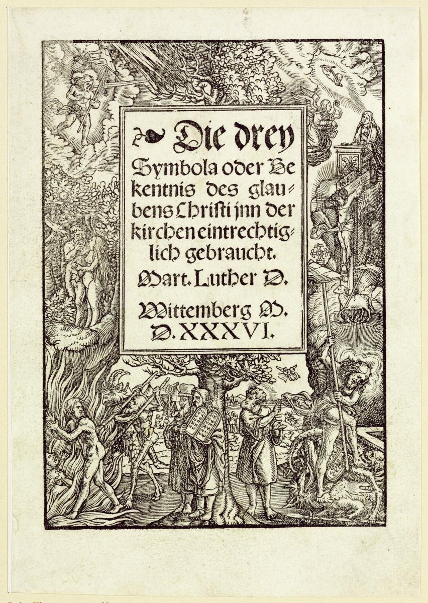 Titelbordüre mit biblischen Szenen