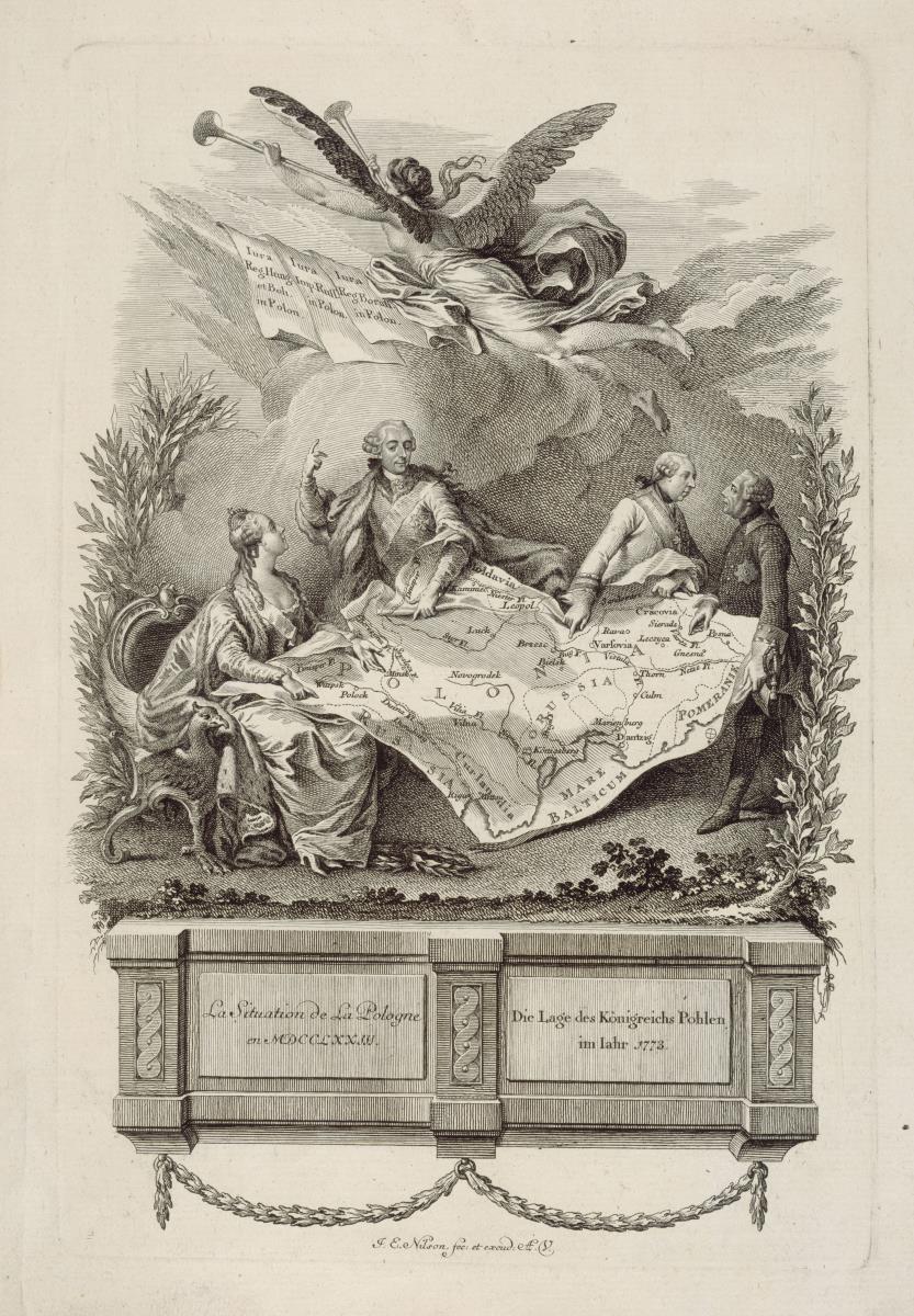 Die Lage des Königreichs Polen im Jahr 1773