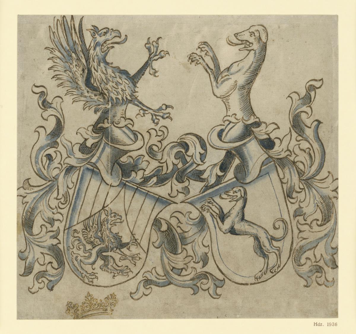 Wappen des Hans Schmidt und der Ursula Staiberi