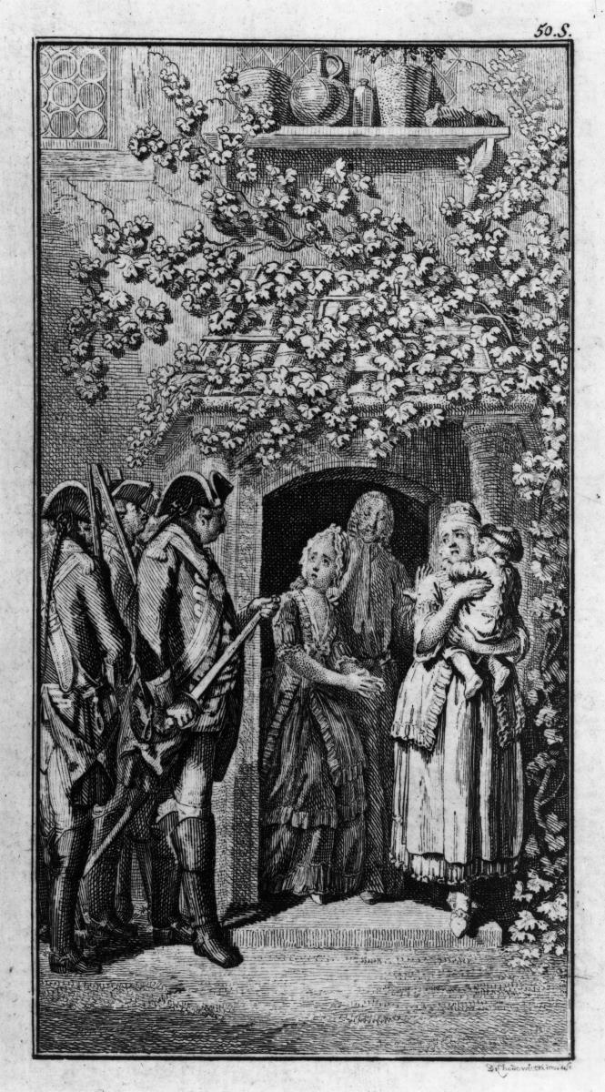 Sebaldus Nothanker. Bl. 2: Vertreibung der Familie aus dem Pfarrhause