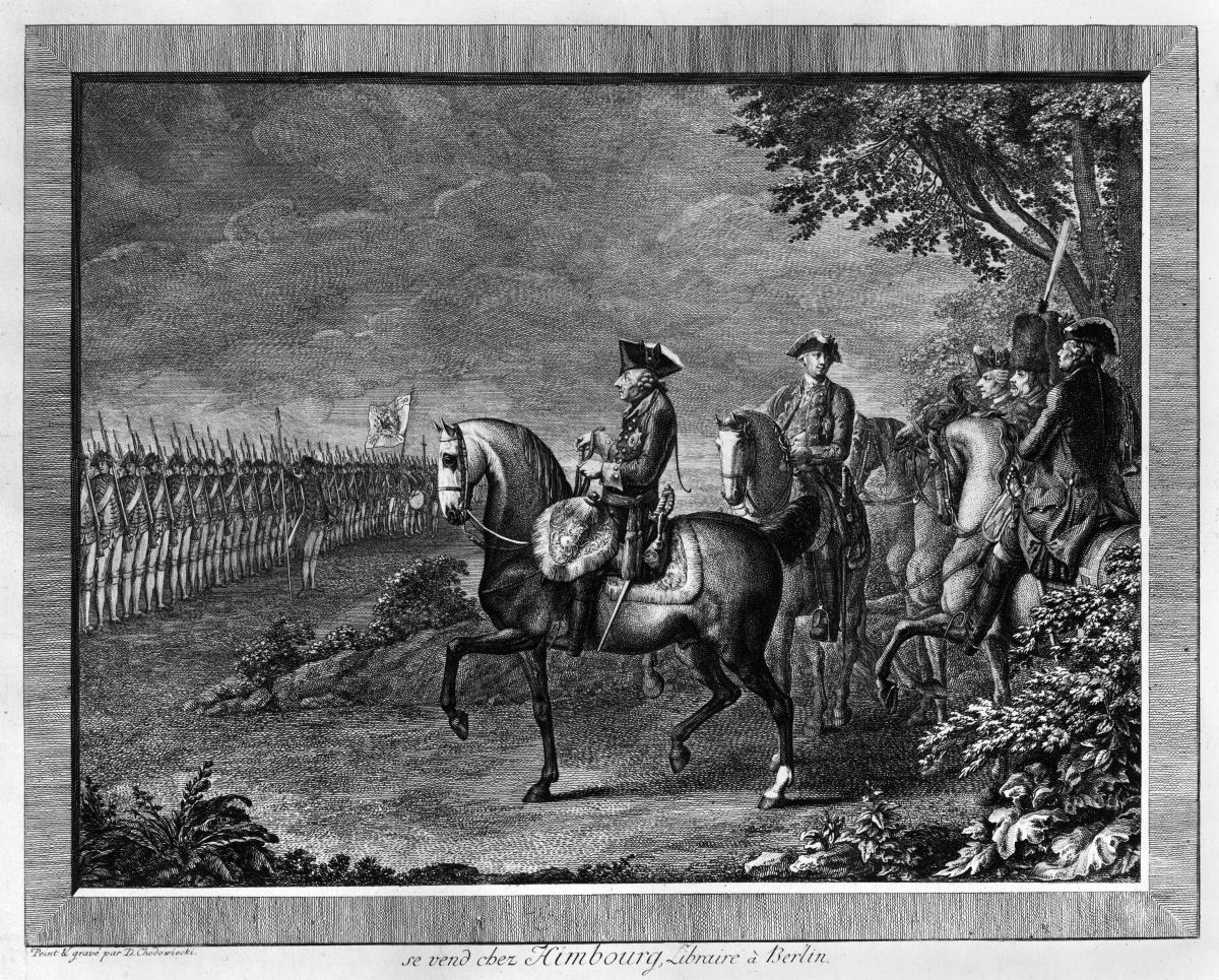 König Friedrich II. Wachparade in Potsdam