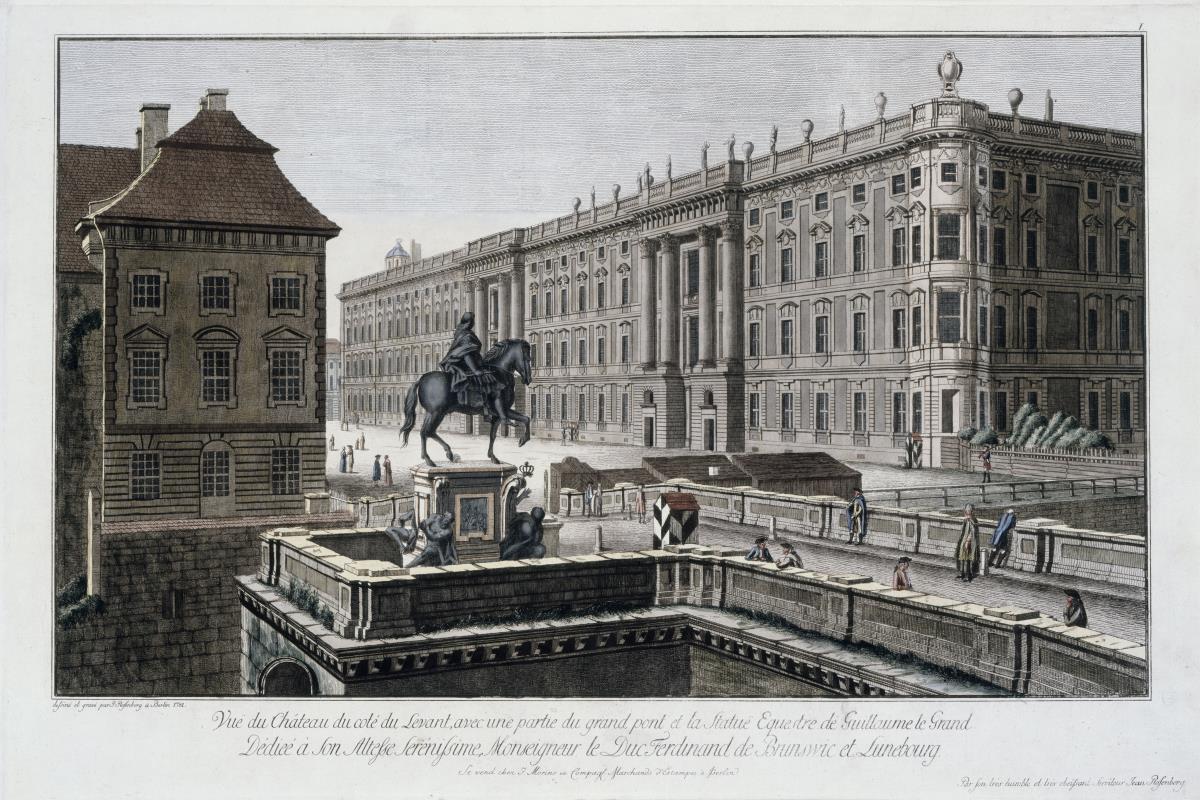 Die Lange Brücke mit dem Königlichen Schloss und dem Reiterstandbild des Großen Kurfürsten