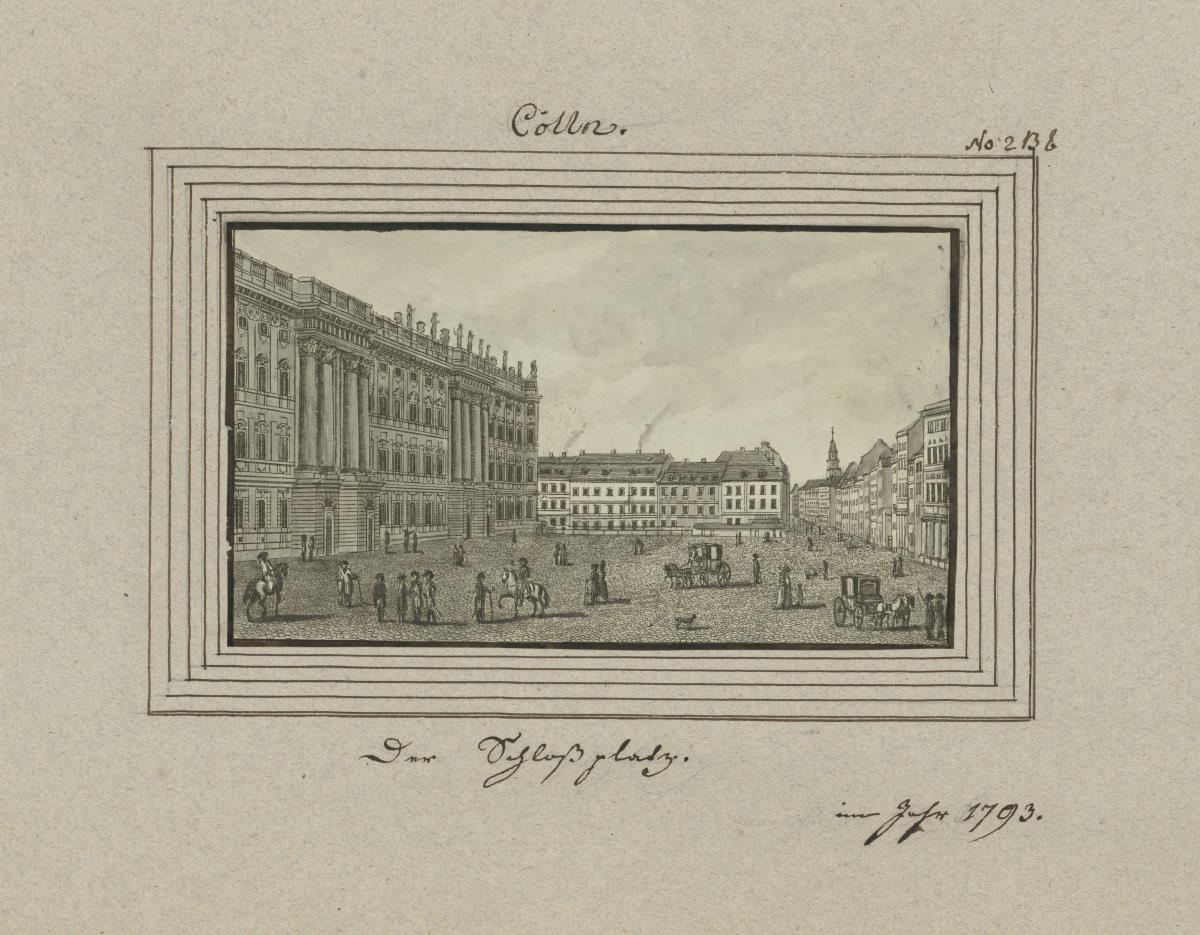 Cölln. Der Schlossplatz. im Jahr 1793.