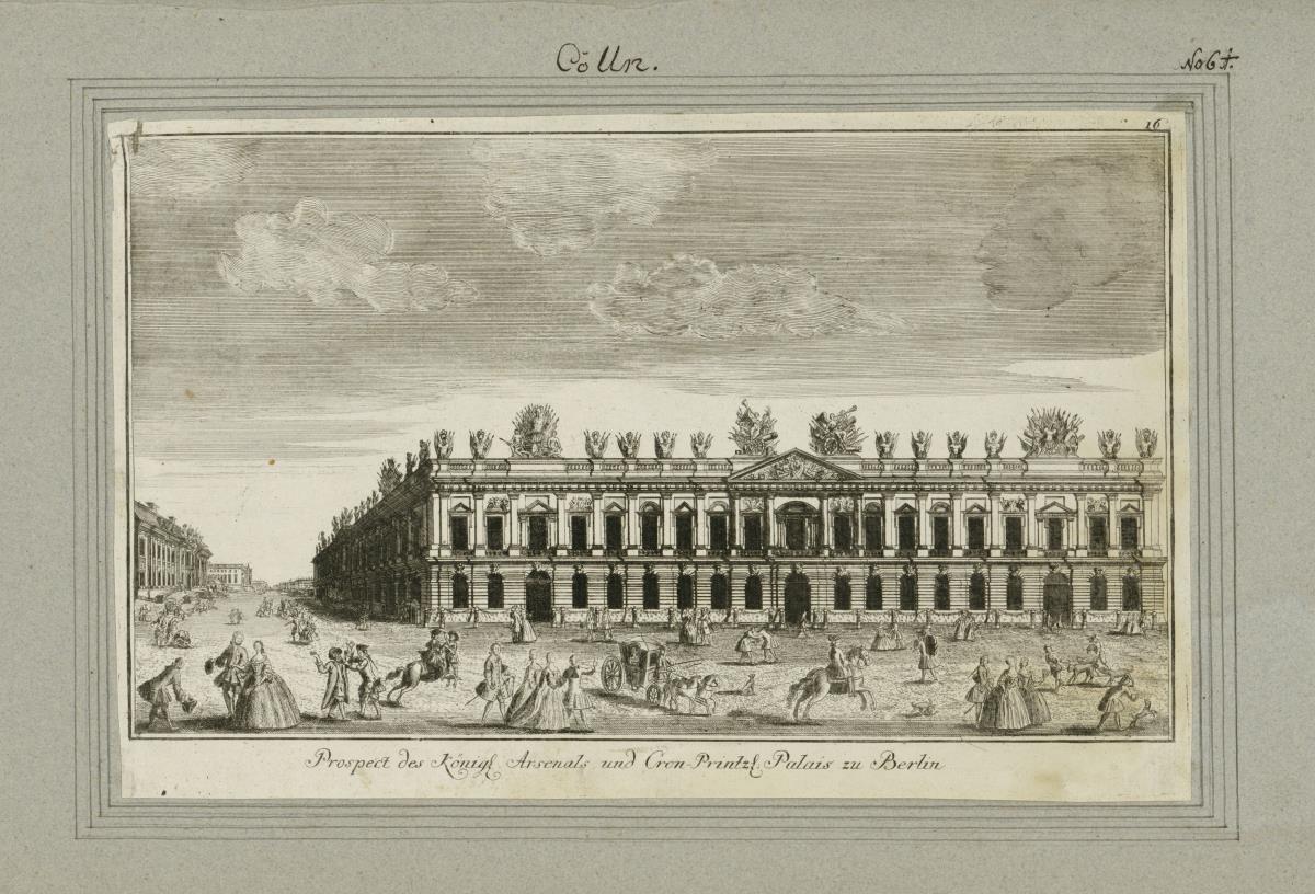 Cölln. Prospect des Königl. Arsenals und Cron-Prinztl. Palais zu Berlin