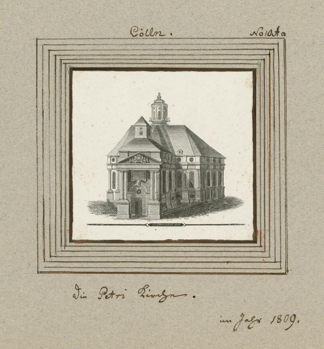 Die Petri-Kirche. im Jahr 1809.