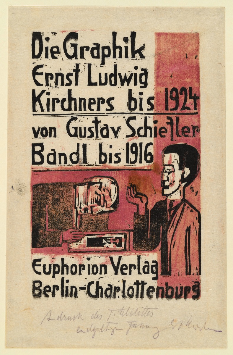 Titelblatt Endgültige Fassung zu Gustav Schiefler, Die Graphik Ernst Ludwig Kirchners