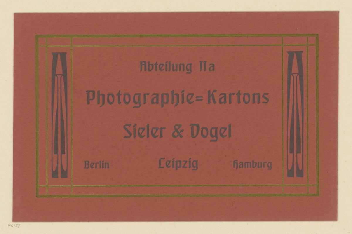 Photographie-Kartons Sieler & Vogel