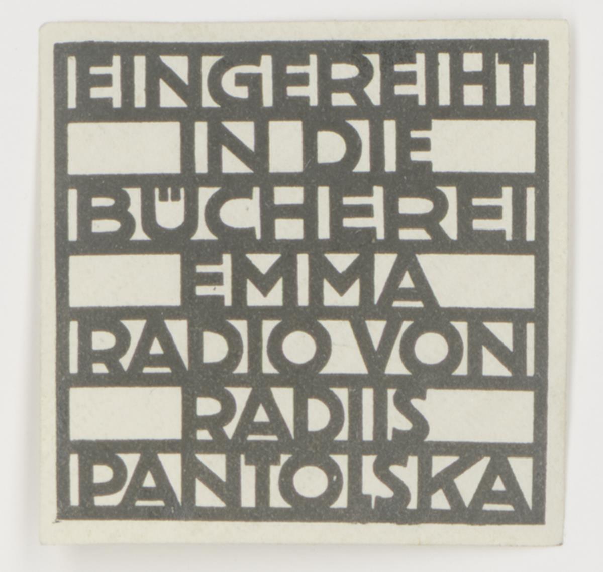 Eingereiht in die Bücherei Emma Radio von Radiis Pantolska