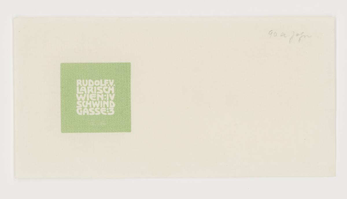 Briefumschlag Rudolf von Larisch