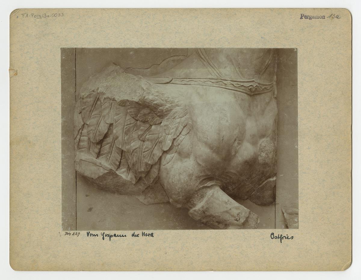 Pergamonaltar, Ostfries - Ausschnitt: Gespann der Hera