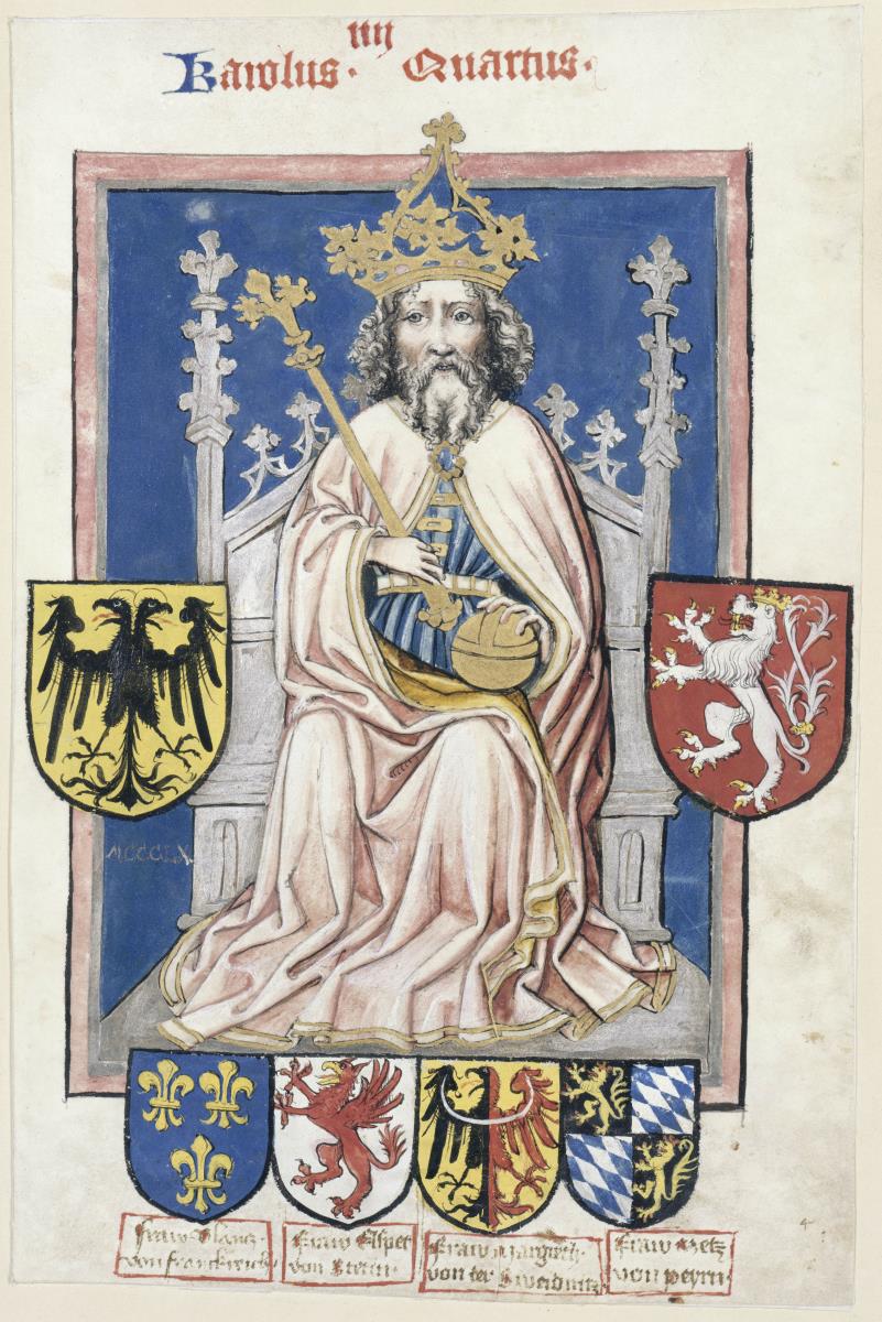 Kaiser Karl IV. im Reichsornat