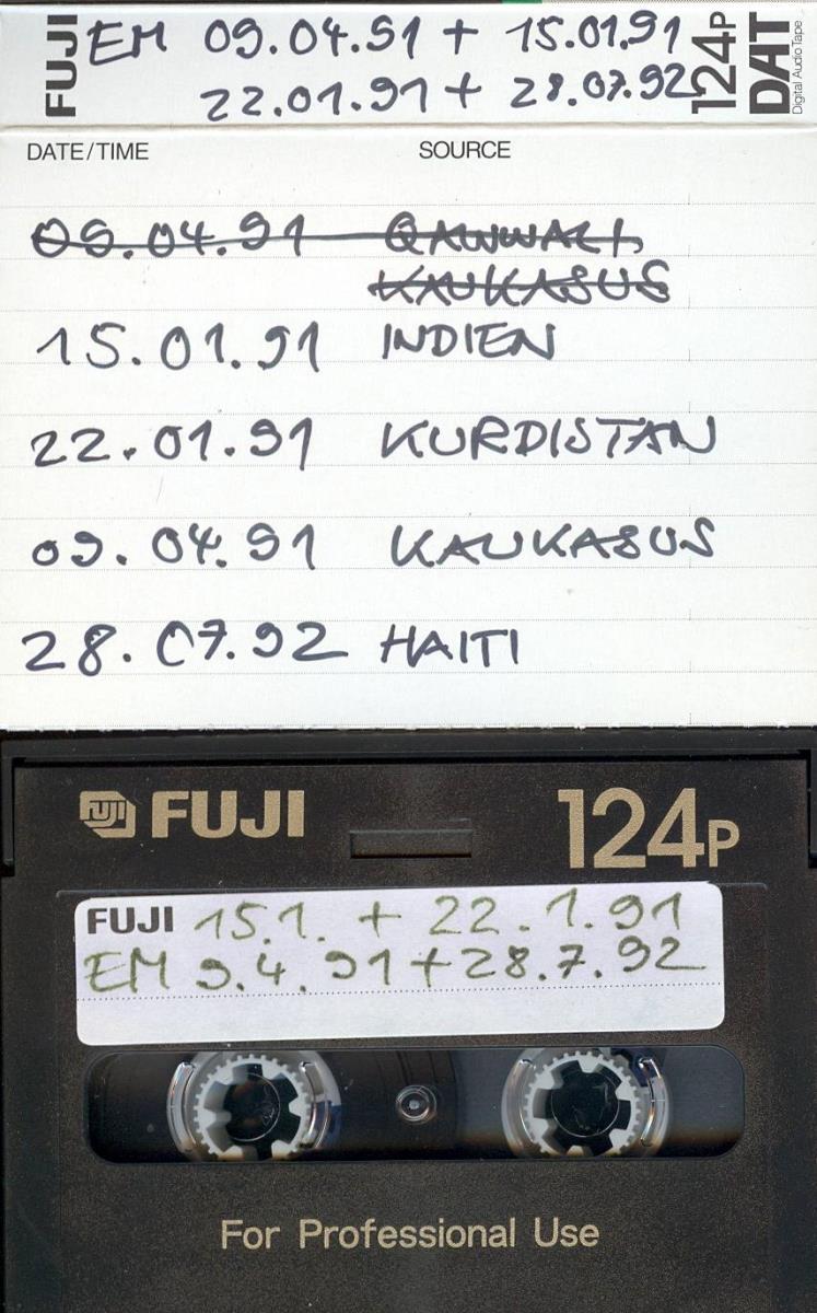 EM (=Ethnomagazin). 15.1.+22.1.91 9.4.91 9.4.91+28.7.92