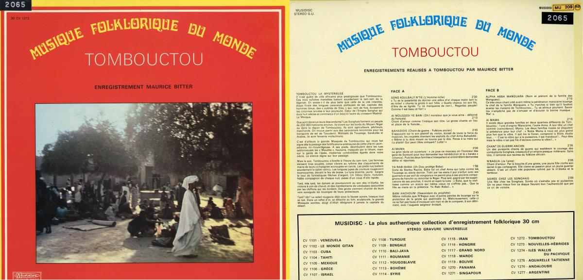 Musique Folklorique du Monde. Tombouctou