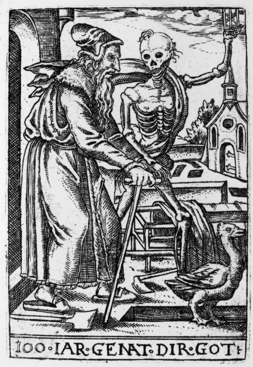 Die Altersstufen des Mannes. 100-jähriger Mann. Zehntes Lebensalter
