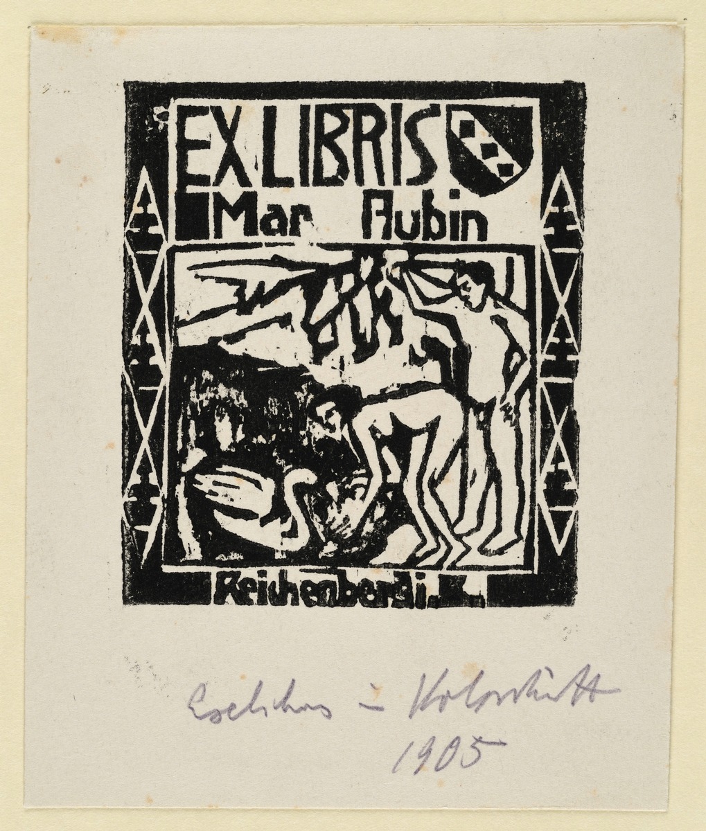 Exlibris Maria Aubin, Reichenberg i. B.