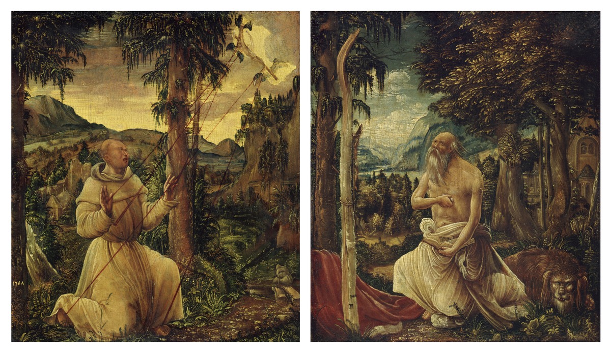 Die Stigmatisation des heiligen Franziskus / Die Buße des heiligen Hieronymus