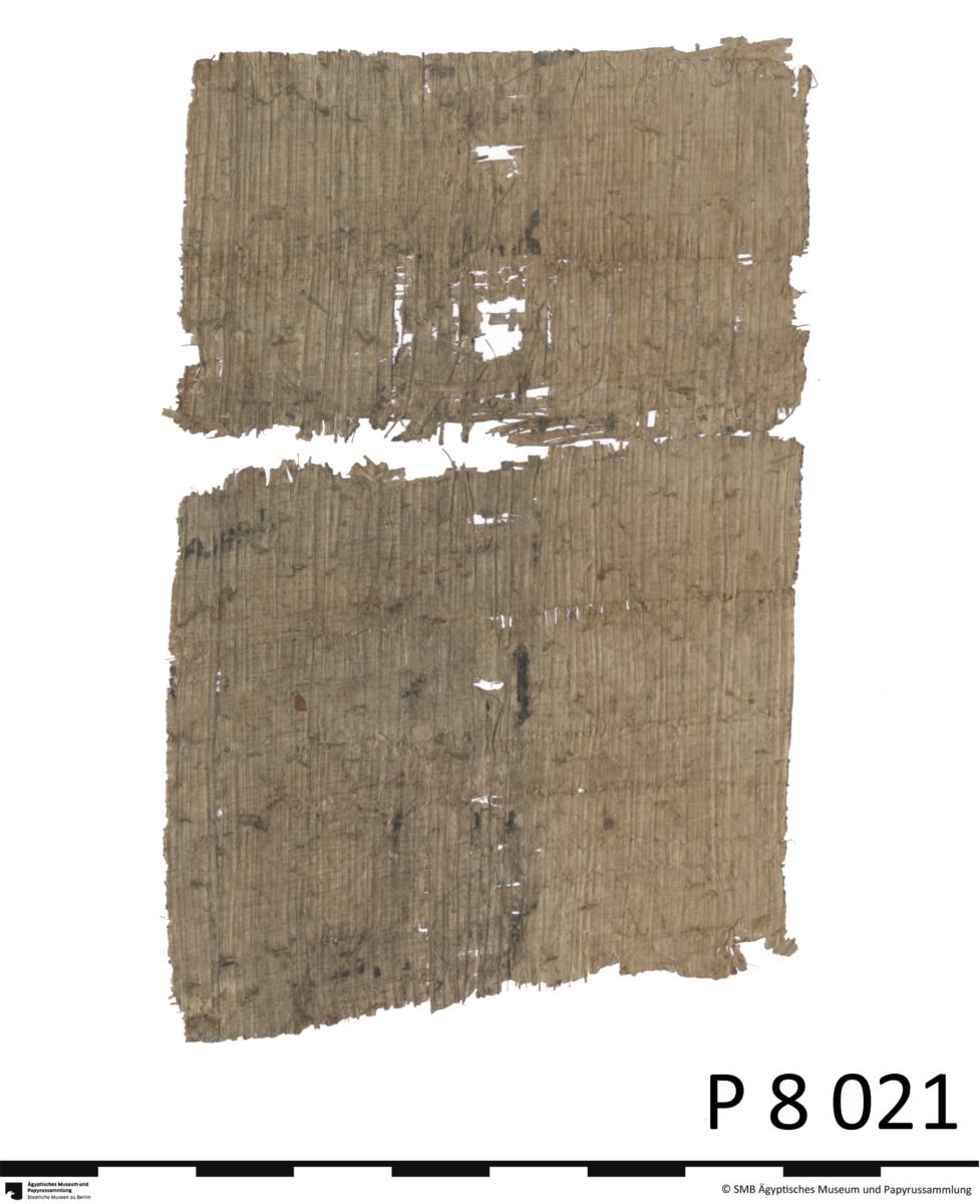 Arabischer Papyrus mit einer Steuerquittung mit griechischen Zahlen