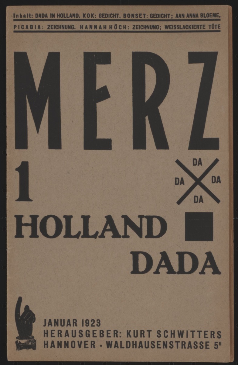 Merz 1 Holland Dada