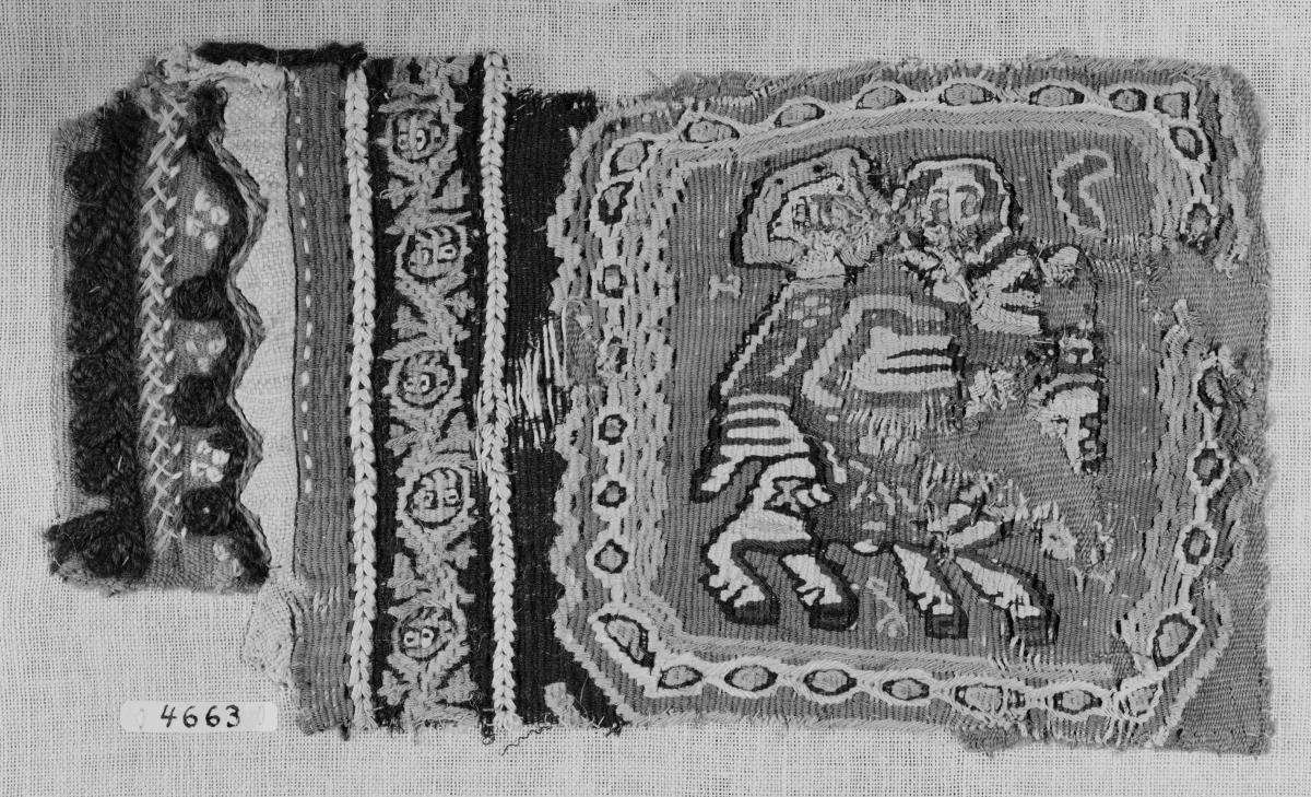 Fragment einer Wirkerei mit Flucht nach Ägypten