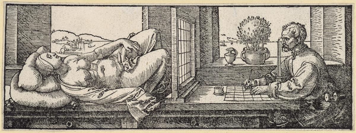 Der Zeichner des weiblichen Modells (Underweysung der Messung)