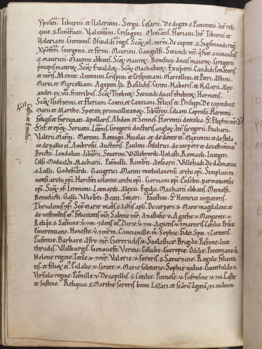 Evangeliar aus dem Abdinghofkloster Sankt Peter und Paul in Paderborn. Textseite