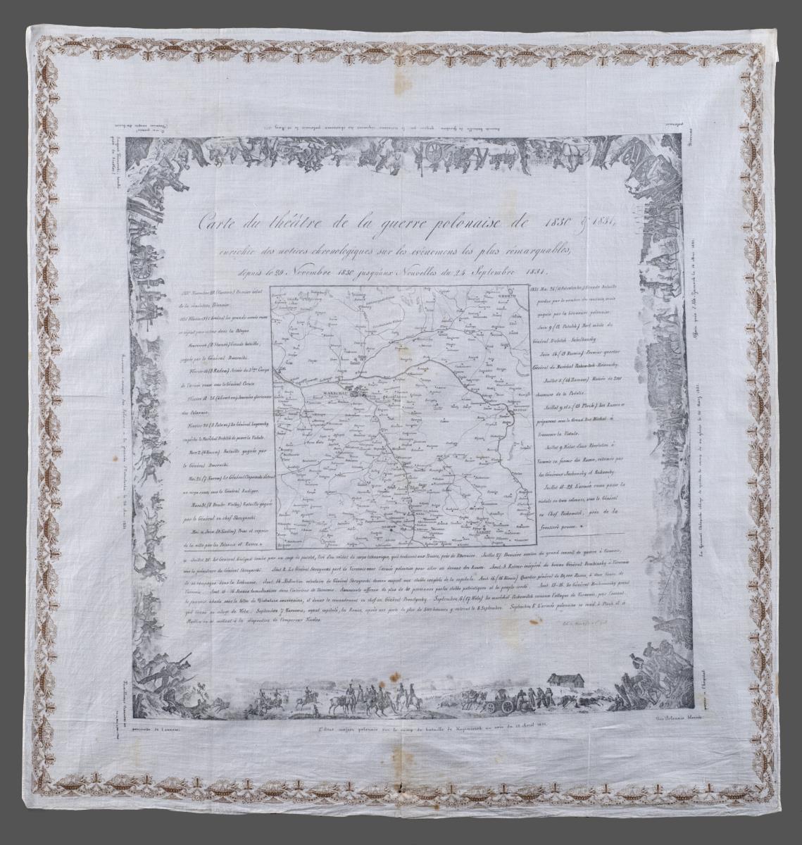 Carte de théâtre de la guerre polonaise de 1830 & 1831