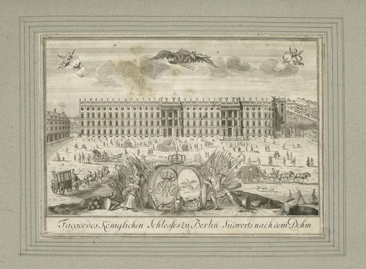 Facade des Königlichen Schlosses zu Berlin Südwerts nach dem Dohm.