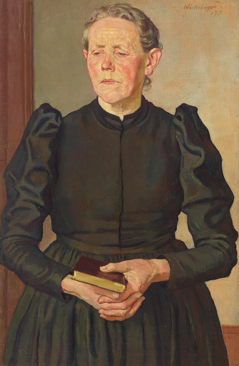 Frau mit Gebetbuch