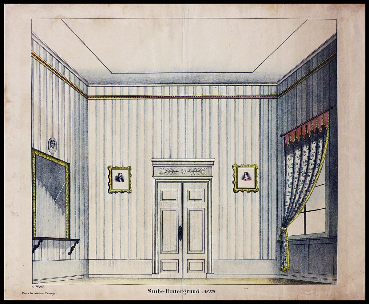 Stube-Hintergrund. No. VIII.