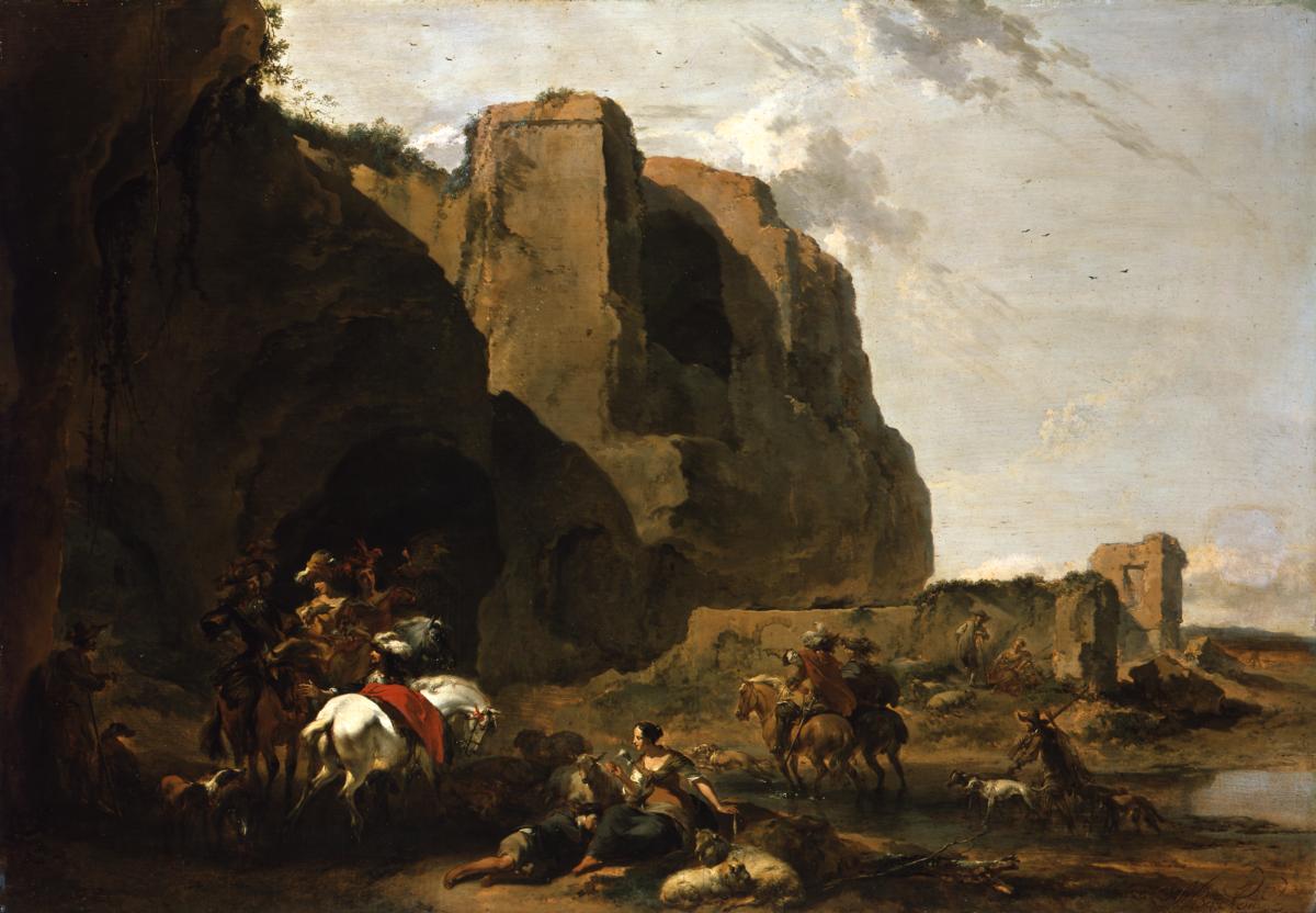 Rückkehr von der Falkenjagd