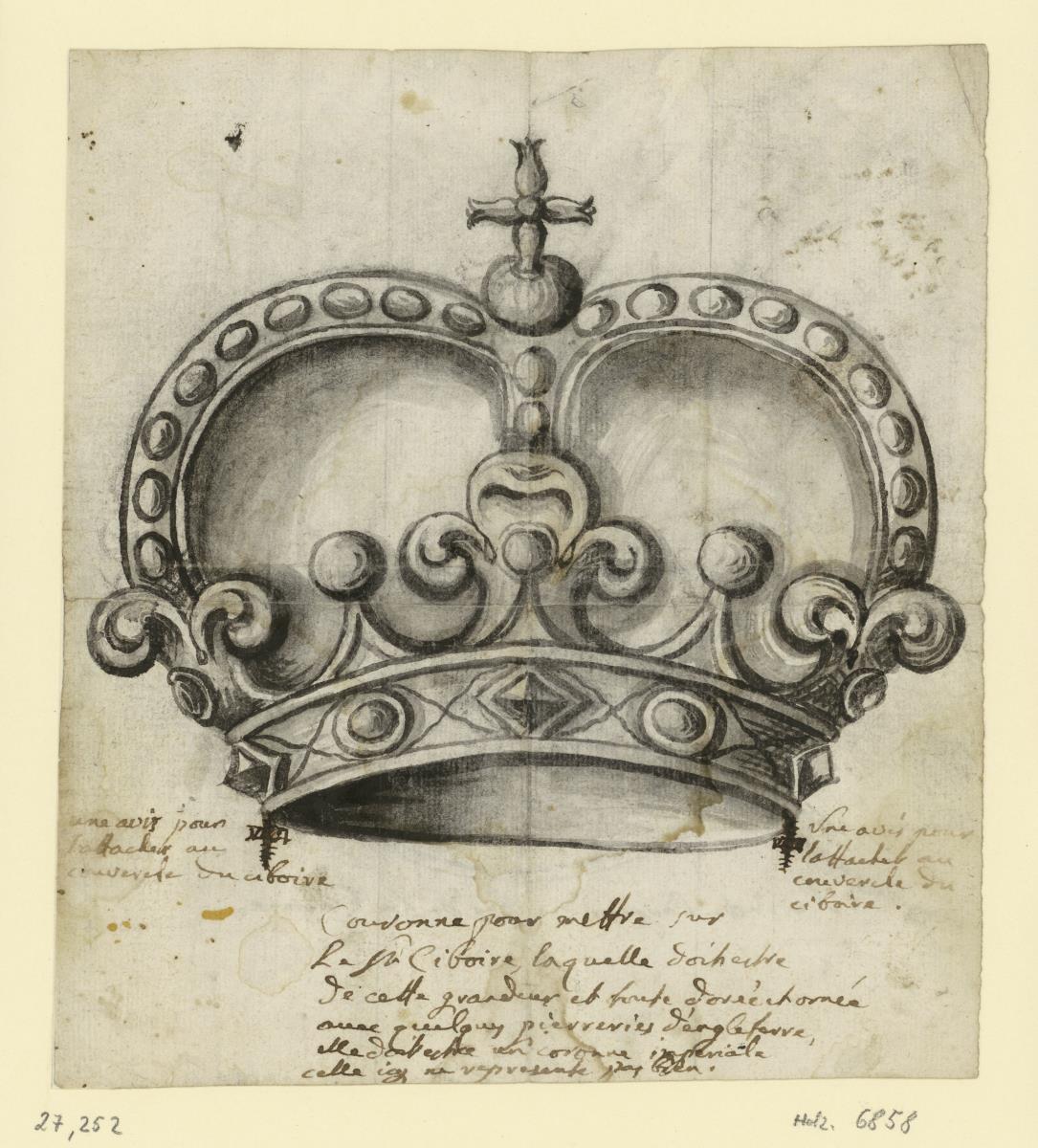 Goldschmiedeentwurf, Krone