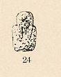Amulett: weibliche ägyptische Gottheit (?) - sehr verwittert